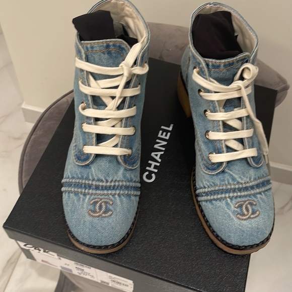 Chanel Cloth Ankle Boot - Picture 5 of 7